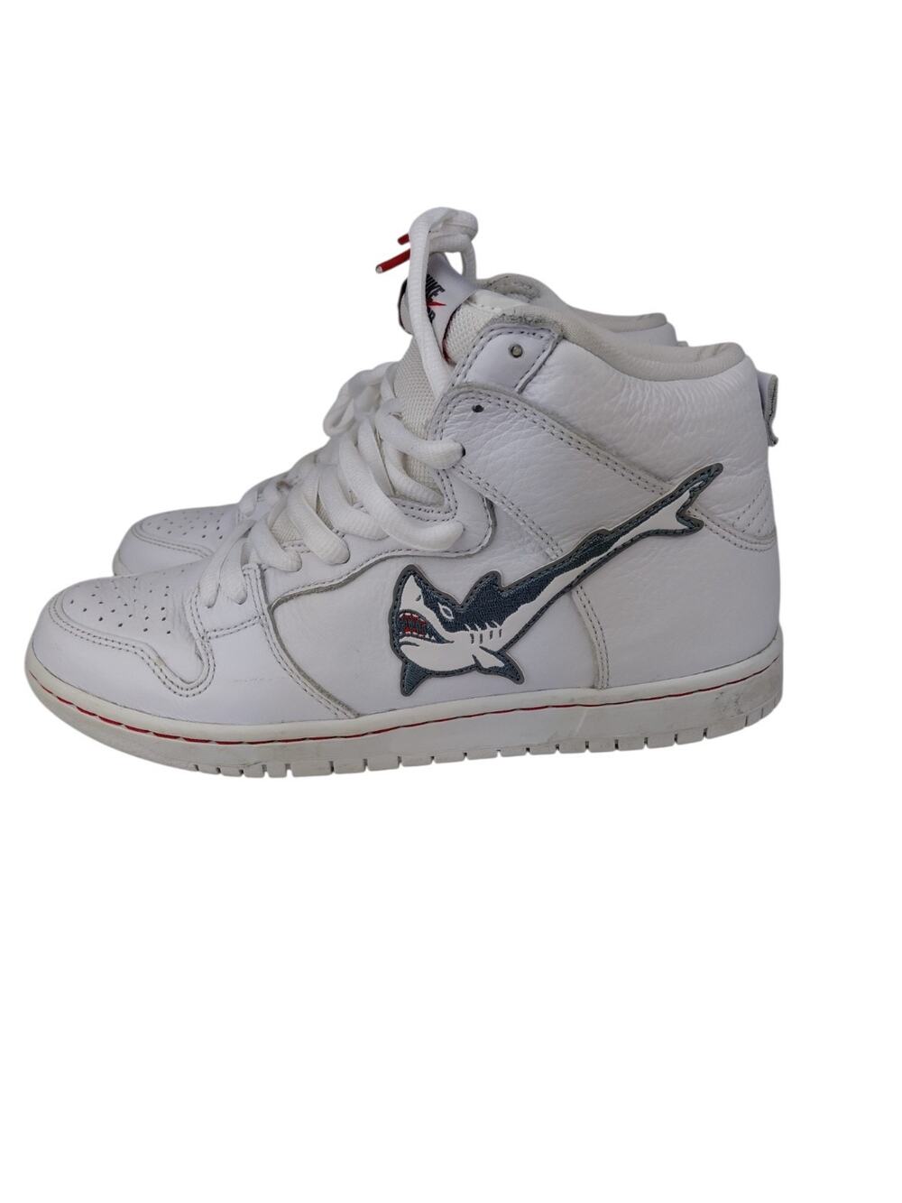 Size 8 - Oski x Nike Dunk SB High Great White Shark Sneakers Shoes DC8908-105